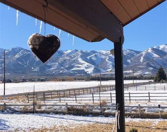 Handmade Bird Nesting Heart，Bird Nesting，Bird Refuge，Repeat filling，Garden ornaments，Courtyard decoration