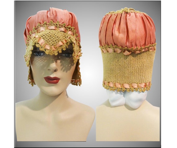 1920s BOUDOIR SLEEP CAP | 20s Sleep Cap | 1920s |