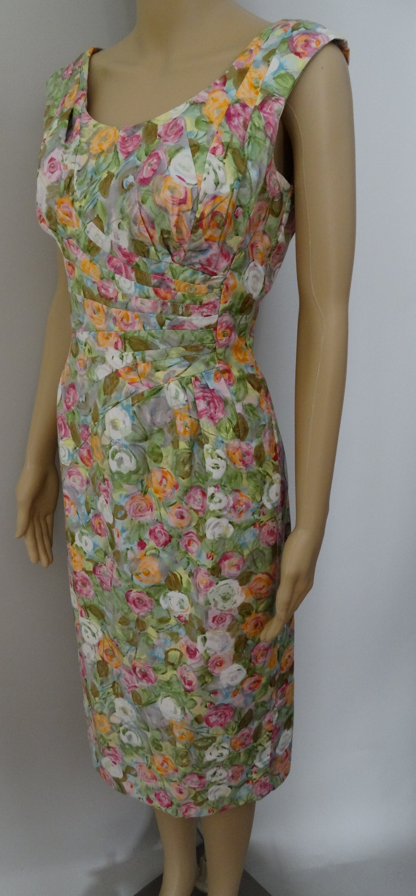 Vintage 1950s Dress Floral Dress Designer Alix of Miami | Etsy