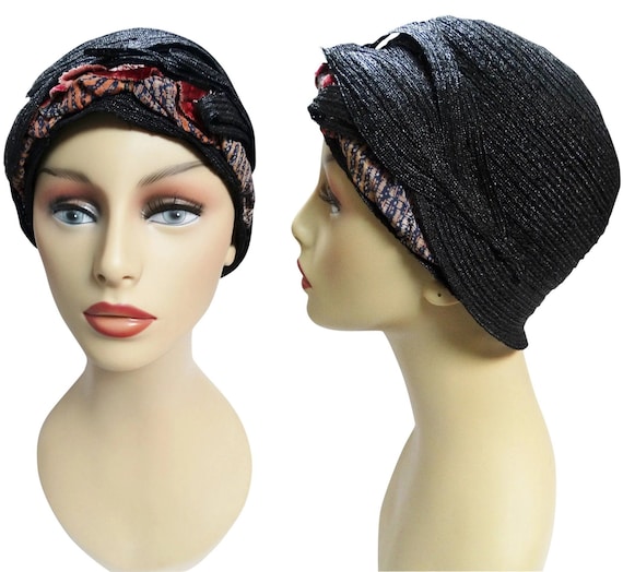 RARE 1920s Cloche Hat | Black | Designer Cloche |