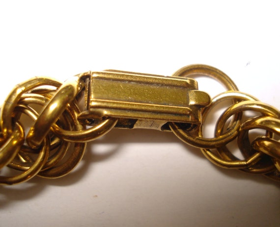 Vintage Necklace  . Gold  .  Big Pendant .  Retro… - image 4