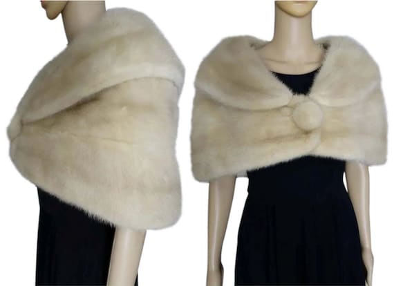 Beautiful Mink Fur Stole / Wrap / Cape / Rea