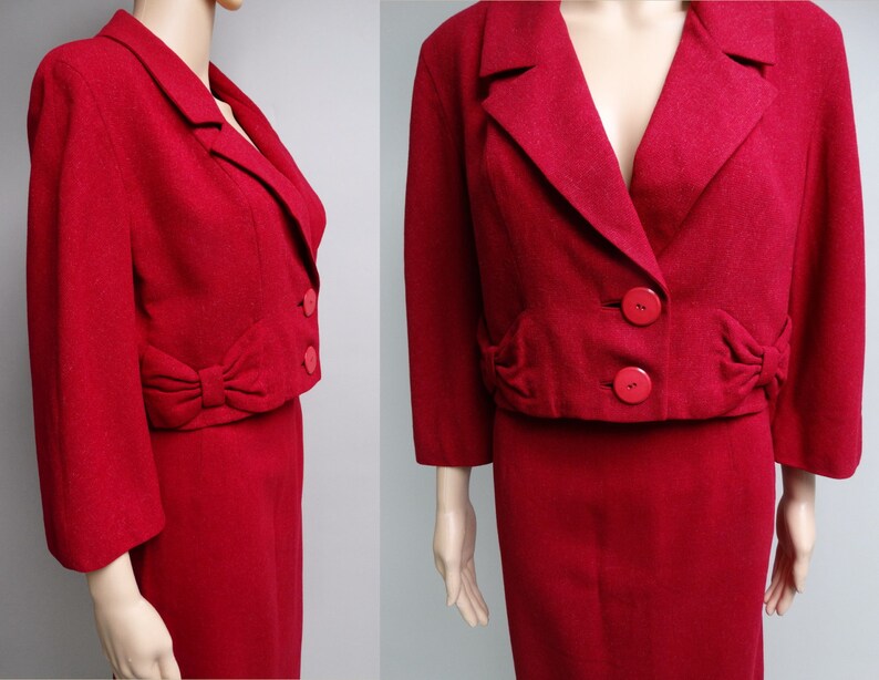 Vintage 1950s Suit / 50s Suit / Tailored by Chappi / Pinkish - Etsy
