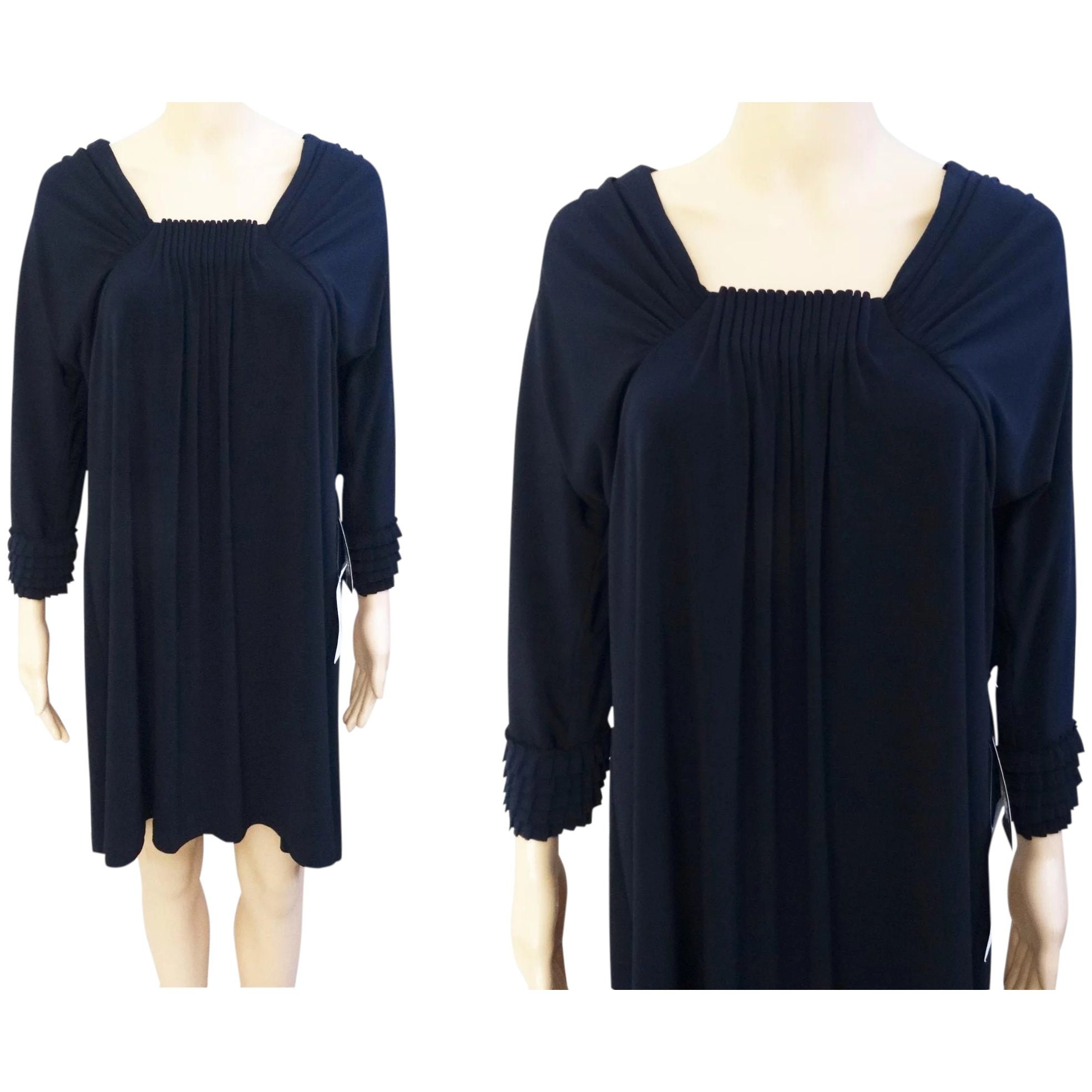Vintage Oleg Cassini Dress Nary Blue 
