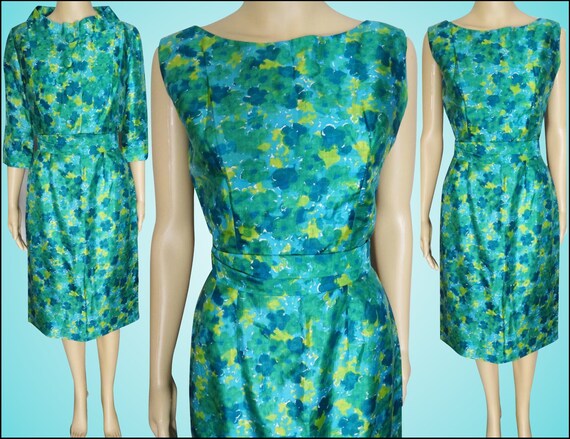 INCREDIBLE 1950s Dress // Novelty Print // Matchin