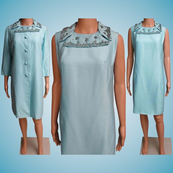 sheath dress with matching coat