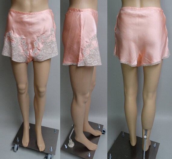 1940s Tap Pants | Rayon Tap Pants | Peach Tap Pant