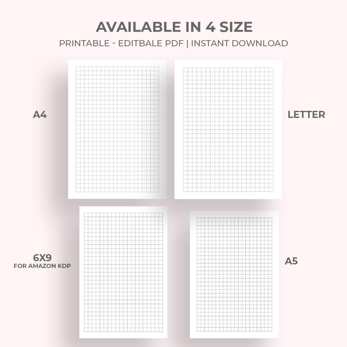 Engineering Student Grid Paper.pdf Printable Graph Paper PDF, Blank Grid Paper Notebook for Math ...