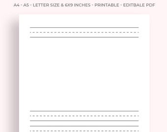 Primary Story Paper Printable | Kids Handwriting Worksheet (PDF Download)