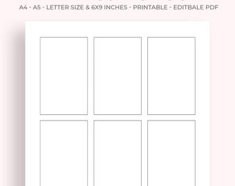 Printable Blank Comic Book Template: Sketchbook Pages (PDF Download)
