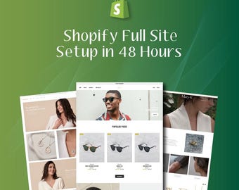 Shopify Store Setup in 48 hours | Custom Design | Conversion Optimized Theme Included