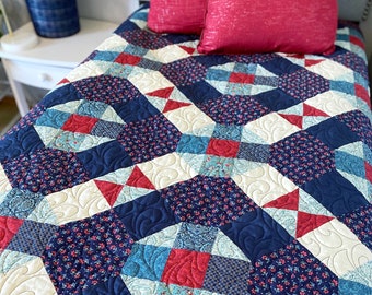 Handmade Throw Quilts for Sale, Ready to Ship, Heirloom Quality, Free Shipping, Handmade by Busy Hands Quilts, Christmas Gift Ideas