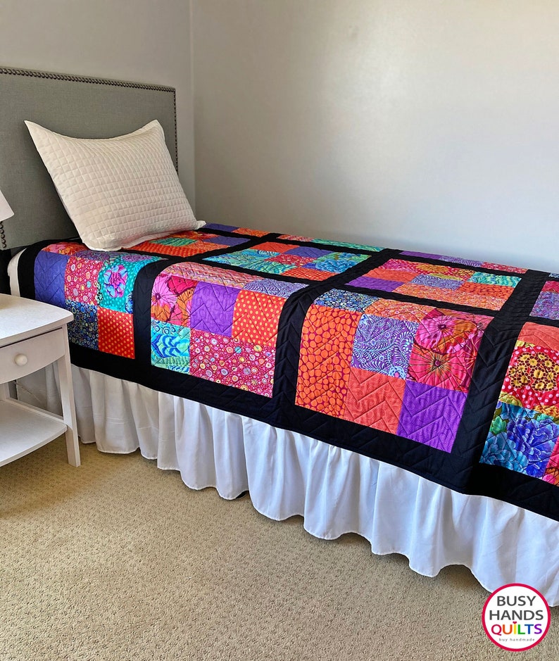 Twin Handmade Kaffe Fassett Quilts for Sale and Ready to Ship Etsy