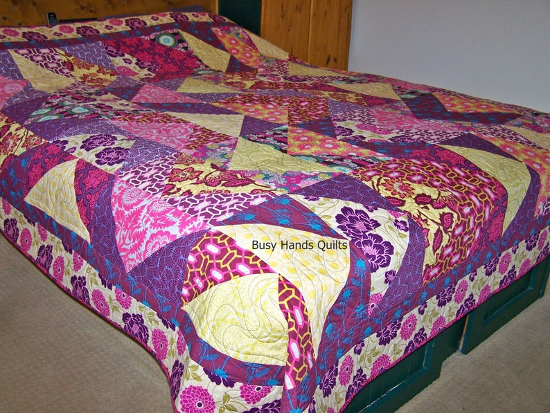 Handmade Modern Queen Quilts for Sale and Ready to Ship with Etsy