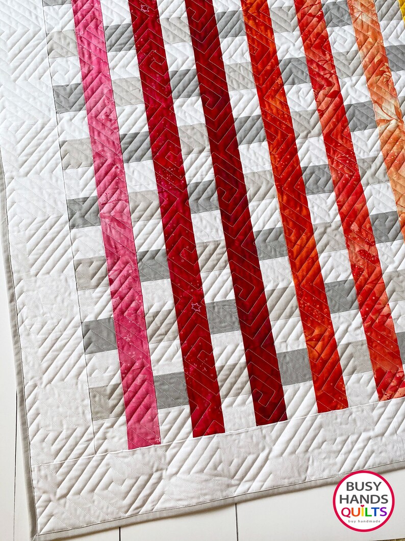 Modern Throw Quilts for Sale Rainbow Lap Quilts Ready to Etsy