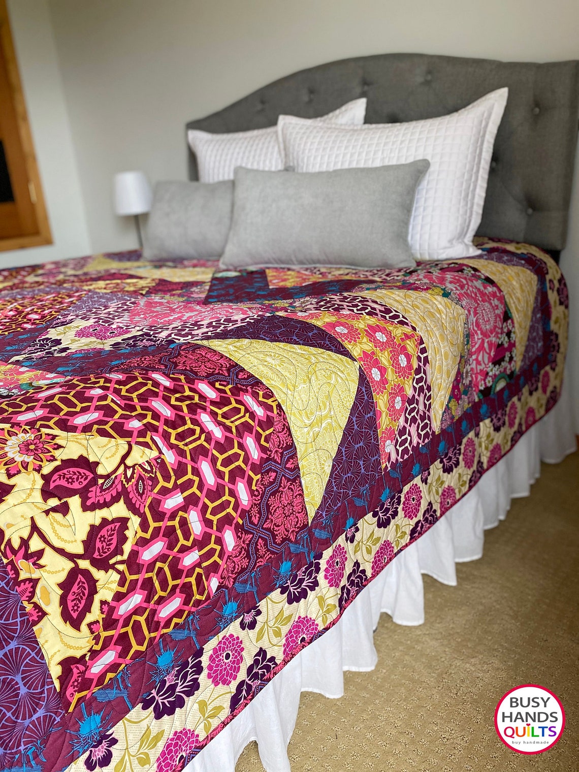 Handmade Modern Queen Quilts for Sale and Ready to Ship With Etsy
