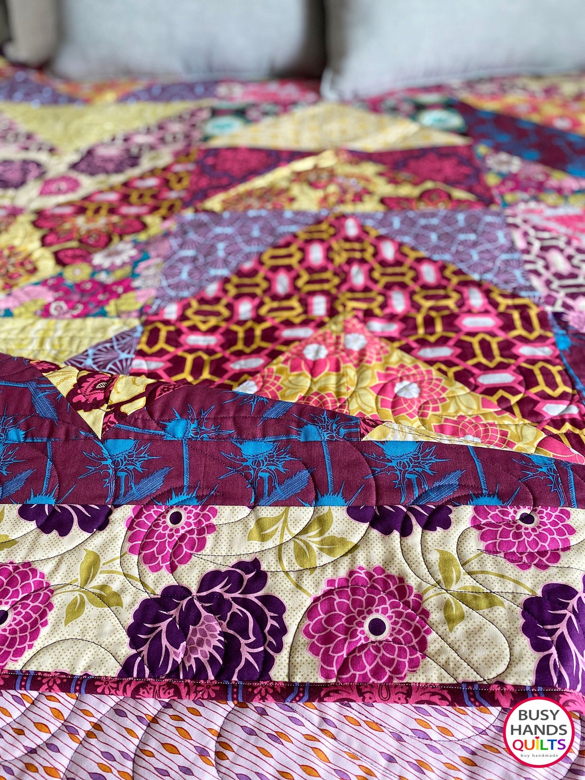 Handmade Modern Queen Quilts for Sale and Ready to Ship With Etsy