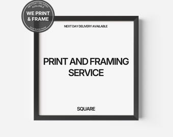 Square Printing & Framing Service | Digital Download Printing | Print my design | Printing Service | Poster Framing | Poster Printing