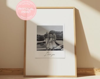 Personalised Polaroid Print, Custom Photo Poster, Personalised Wall Art, Uni Room Decor, Best friend gift, Gift for Girlfriend, Boyfriend