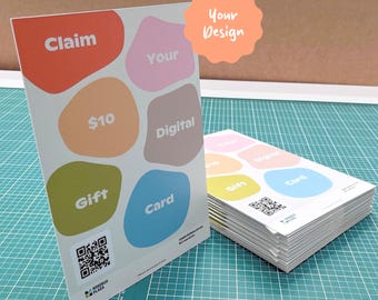 Imprima su tarjeta de presentación / Impresión de tarjetas de presentación A5, A6, A4 / Tarjeta de presentación promocional / Servicio de impresión / Impresión en Canva / Expositor de mesa / Cafetería