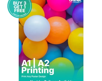 A1, A2 Printing Service | Print my design A2 | A1 Printing | Poster Printing | Digital Download Printing | Printing Service