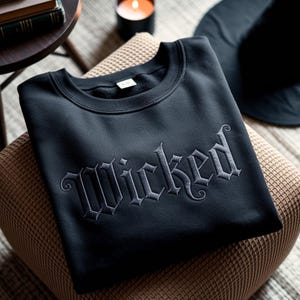 Wicked Embroidered Tone-On-Tone Sweatshirt, Changed for Good Shirt, Defy Gravity Tee, Wizard of Oz