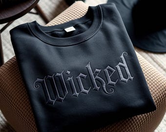 Wicked Embroidered Tone-On-Tone Sweatshirt, Changed for Good Shirt, Defy Gravity Tee, Wizard of Oz