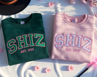 Shiz Est. 1995 Embroidered Sweatshirt, Wickeds Movie Shirt, Wizard Shiz University Tee, Defying Gravitiy