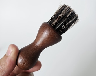 Spazzola per la pulizia con manico in legno di faggio / Spazzola multiuso per caffè / 2 colori