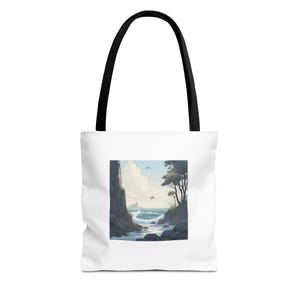 Sac fourre-tout Ocean Vibes, sac de plage, cadeau d&#39;été, océan de possibilités, fourre-tout écologique, décoration côtière, compagnon de voyage