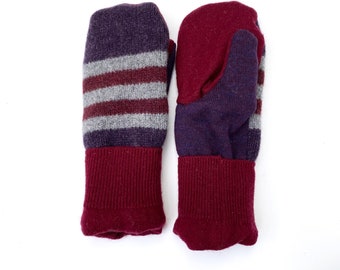 Women's Sweater Mittens, 100% Wool and Cashmere Outers and Cashmere Lined