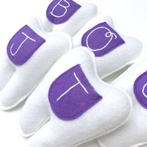 Child's Personalized Tooth Fairy Pillow. Purple Pocket. image 5