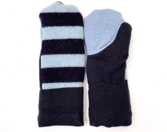 Women's Sweater Mittens, 100% Wool and Cashmere Outers and Cashmere Lined