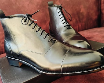 Handmade Leather Ankle Boots | Gender-Neutral Boots for Men & Women | Classic Everyday Footwear