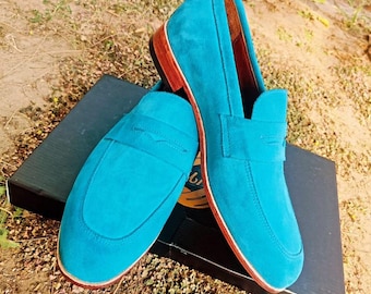 Handmade Suede Loafers – Classic Soft Slip-On Leather Shoes