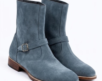 Suede Boots Unisex – Handmade Casual Smart Ankle Boots