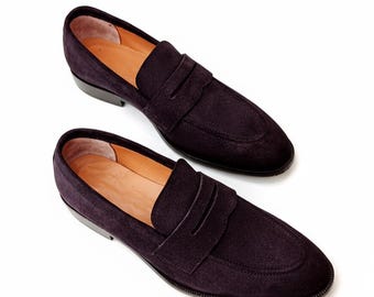 Handmade Suede Loafers – Comfortable Men’s Casual Slip-On Shoes