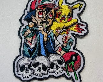 Ash & Pikachew Velcro patch