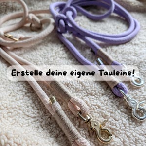 Create your own dog leash! | Rope leash & rope collar according to your own design wishes | Handmade | Custom length | 2-way adjustable