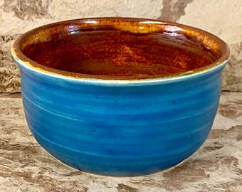 Ocean Blue & Rust Bowl