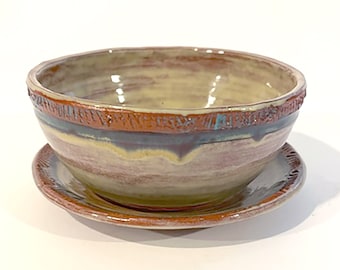 Terracotta Bowl & Plate Set