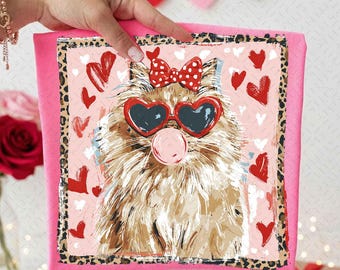 Leopard Valentine's Day Cat Png,  Funny Love Quote Png, Cute Cat Png, Cat Valentine Png, Romantic Gift Design,Digital File,Sublimation Print