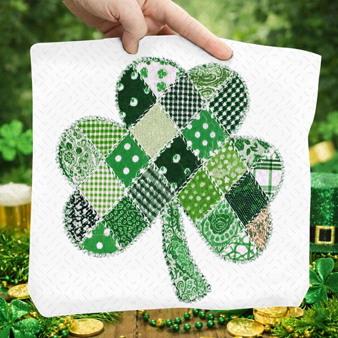 Patchwork St Patrick Png, Shamrock Png, St Patricks Day Png, St ...