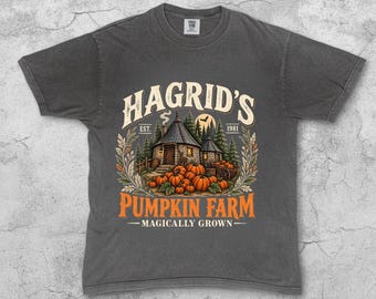 Confort Colors Vintage Pumpkin Farm T Shirt, Fall Graphic Shirt, Rustic Autumn Tee, Pumpkin Patch Outfit, Cozy Halloween Shirt