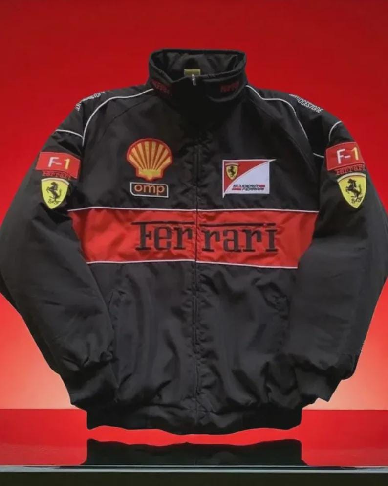Vintage ferrari racing jacket Österreich