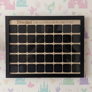 Shadow box Frame Disney pin trading board for Hidden Mickey Disneyland D Pins, Disney pin board, pin trading