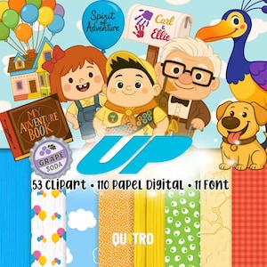 Up Aventura, Digital Kit, Clipart inspiration, instant download in PNG file - 300 dpi
