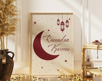 Ramadan Kareem Wall Art – Islamic Printable Decor | Digital Download