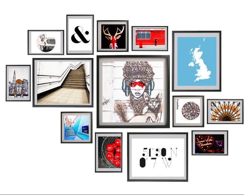 London Gallery Wall Art London Photography Set Large Travel Etsy