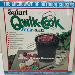 Safari Qwik-cook Flex-grill Alternative Fuel Newspaper Cooker for